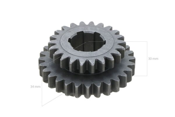 Pinon Iseki TX-, TU-Serie 22DX28D 6 dientes, Bolens, White, Massey Ferguson, - Imagen 2