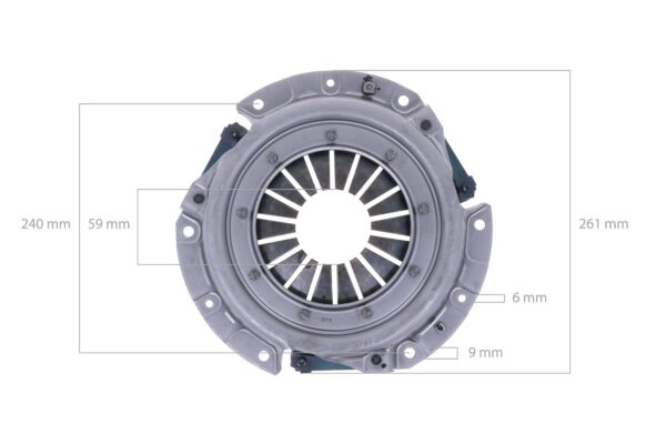 Kit de embrague Iseki, Landhope, TU180, TU185, TU200, TU205, TE3210, TL1900, TL1901, TU, TS, 3025 - Imagen 2