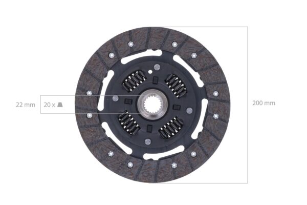 Kit de embrague Yanmar, YM195, YM220, YM226, YM240, YM250, YM276, YM1500, YM1600, YM1700, YMG1800, YM1810, YM1900, YM2000, YMG2000, YM2001, YM2010, YM2210, YM2210B, YM2301, YM2310M - Imagen 6