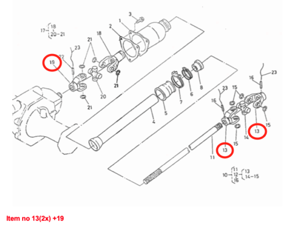 Horquilla 4WD Kubota Bulltra, B-, F-, G-Types, Zen Noh ZB-Types, - Imagen 2