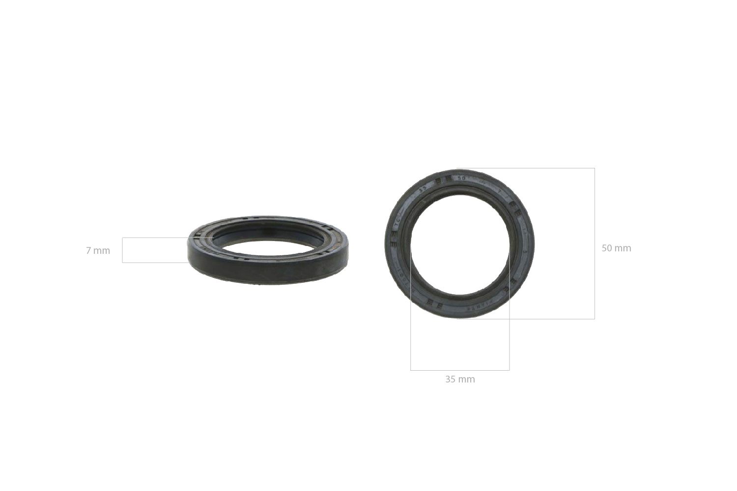 Anillo de junta 35x50x7 doble labio