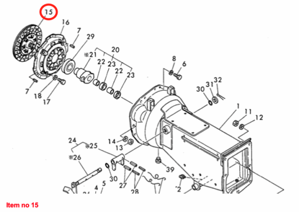 Disco de embrague Yanmar YM-Types, Hakotrac, - Imagen 4