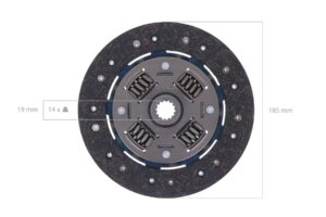 Placa de embrague Hinomoto, Iseki, Kubota, Mitsubishi, Suzue