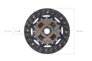 Disco de embrague Kubota Aste, B-, F-, GB-Types, Hinomoto CX-Types, Mahindra, Mitsubishi,