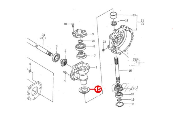 Sello de husillo 4WD Iseki TA-, TK-Types, 50-, 51-Types, Massey Ferguson Agco, Challenger, - Imagen 4