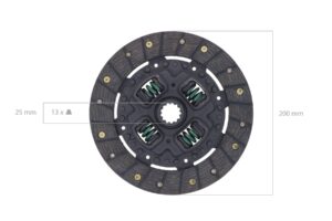 Placa de embrague Iseki TE, TS, TL, TU, Yanmar YM, F, FX, Hinomoto E, Bolens,