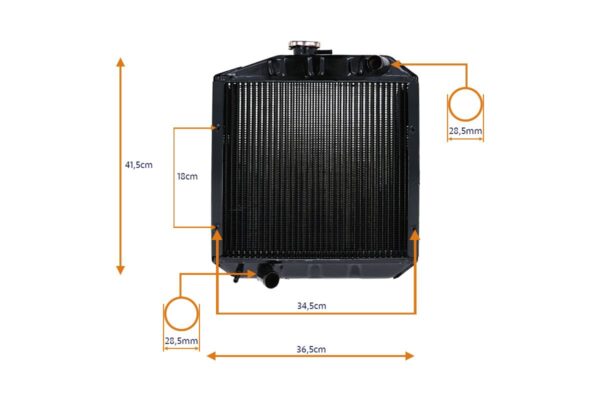 Yanmar Radiador YM1301, YM1401, YM1502, YM1510, YM186 - Imagen 4