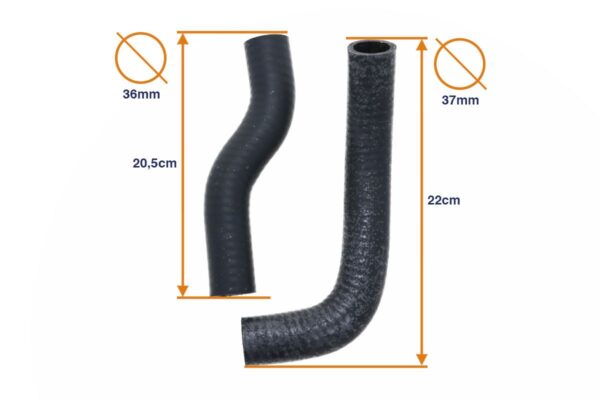 Conjunto manguito de radiador Yanmar YM1100, YM1110, YM1300, YM1500, YM1700, YM2000, YM135, YM155, YM165 - Imagen 2