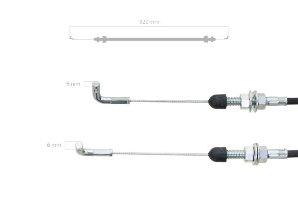 Cable de acelerador de pie Iseki TU serie (Landleader) 3015, 3020, 3025, - Imagen 2