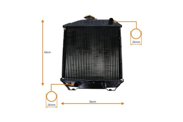 Radiador Yanmar YM1700B, YM2000B, YM2210, YM2210B - Imagen 4