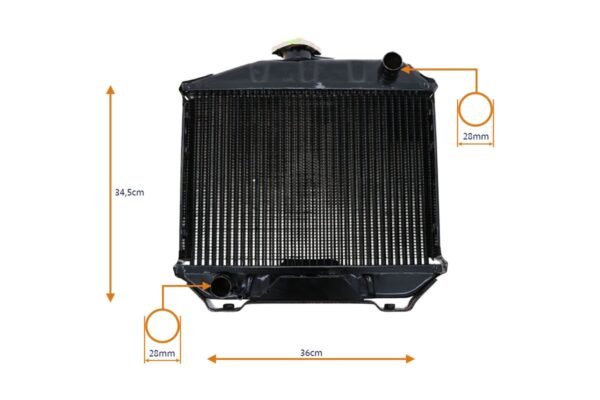 Radiador Yanmar YM135, YM155, YM165, YM1100, YM1300, YM1500 - Imagen 4