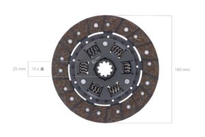 Placa de embrague Kubota L175, L185, L185DT, L200, L210, L1500, L1501, L1511