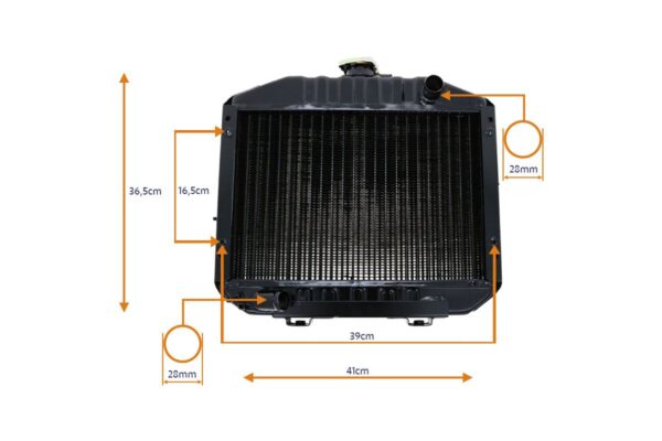 Radiador Yanmar F13, F14, F15, F16 - Imagen 4