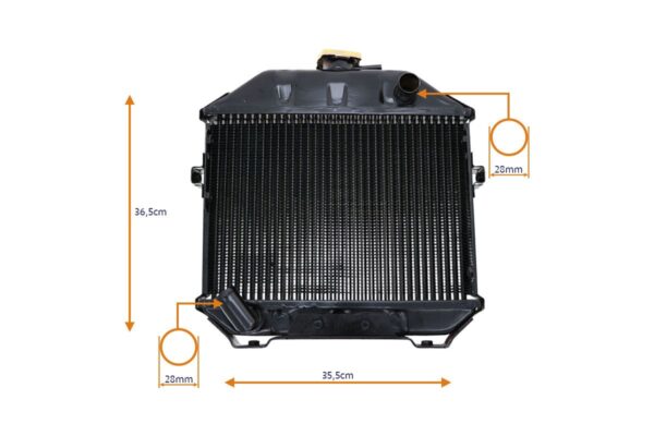 Radiador Iseki TX1210, TX1300, TX1500, KE70, KE75, Bolens, G152, G154, G164, G172, G174, - Imagen 4