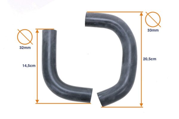 Manguito de radiador Kubota B1600, B7200, B9200 - Imagen 2