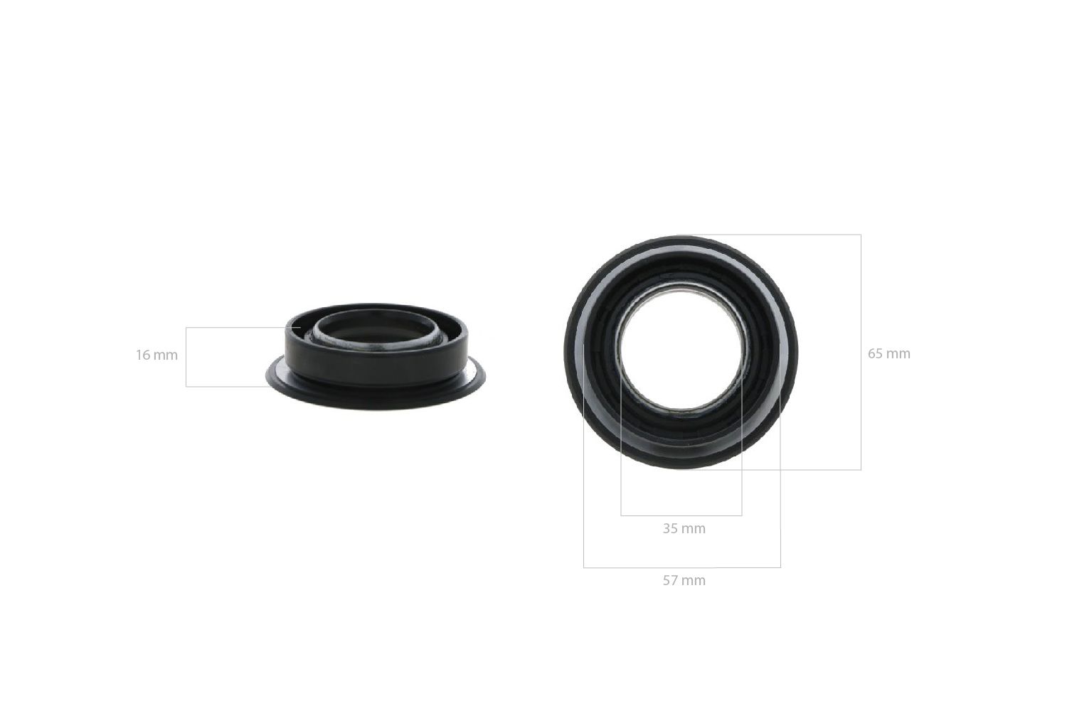 Sello del eje (delantero) Iseki SF, SFH, TC, TH, TM, TU, Massey Ferguson 1205, 1215, 1225, 1519, 1520, 1523, 1525,