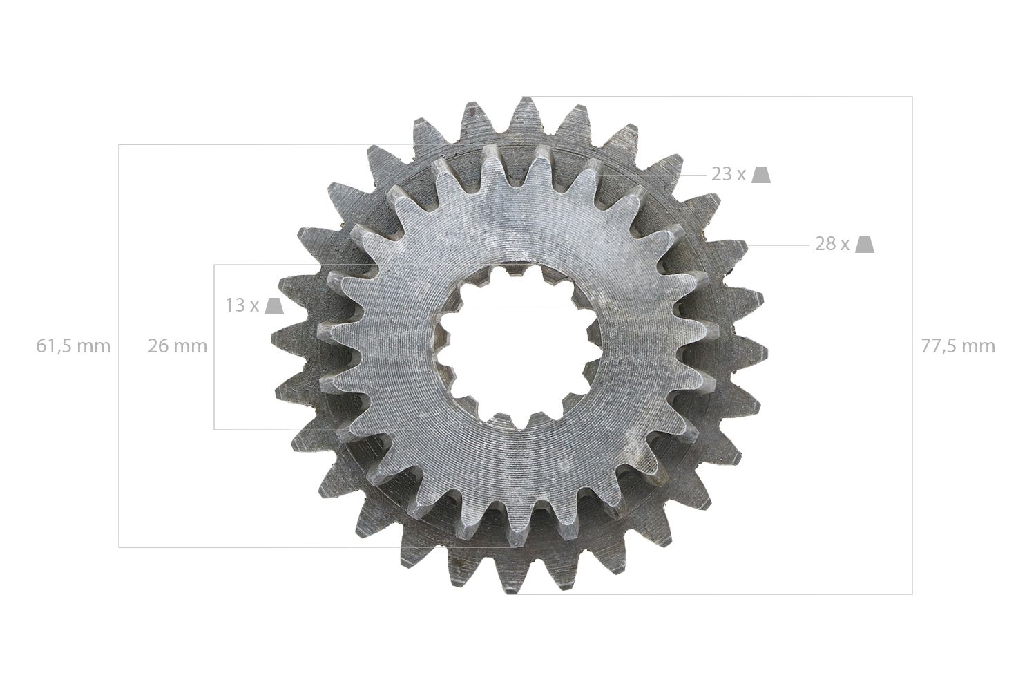 Pinon Iseki 23TX28T 13 splines