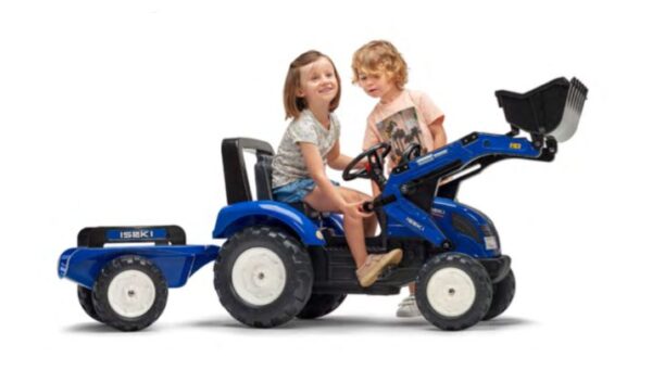 Iseki Tractor de pedales con remolque y cargador frontal 3 A 5 Años - Imagen 2