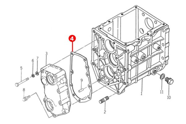 Junta de caja de cambios Iseki TU-, TX-Tipos, Bolens G-, TX-Tipos, Massey Ferguson 1120, - Imagen 2