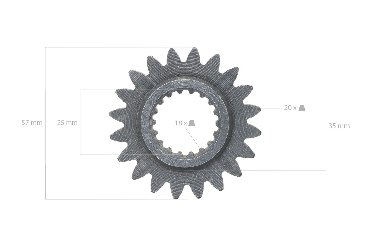 Pinon 20DX18D PTO Kubota B7000, Zen Noh ZB7000