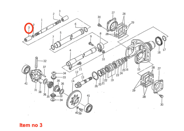 Manga 4WD Iseki Sial, SF, TA, TE, TF, TG, TH, TK, TL, TLE, TM, TS-Tipos, Massey Ferguson - Imagen 2
