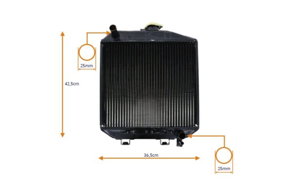 Radiador Kubota Bulltra B1-14, B1-15, B1-16, B1-17, B40 - Imagen 4