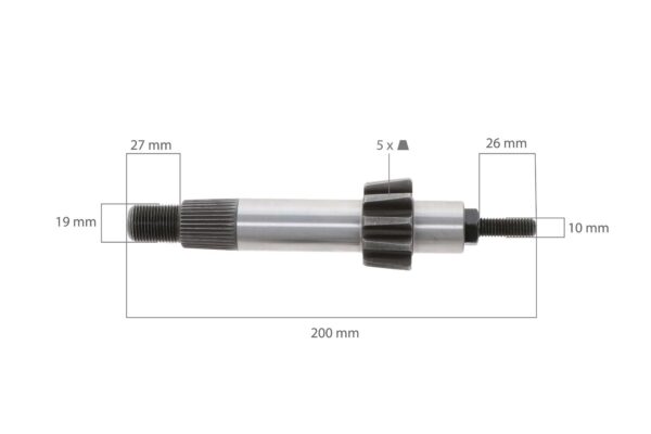 Sector dentado Ford 1300, 1500, 1700, Mitsubishi, Kubota - Imagen 2