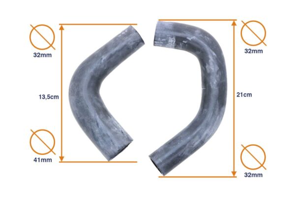 Conjunto manguito de radiador Kubota B5000, B5001, B6000, B10, B4200, B5100 - Imagen 2