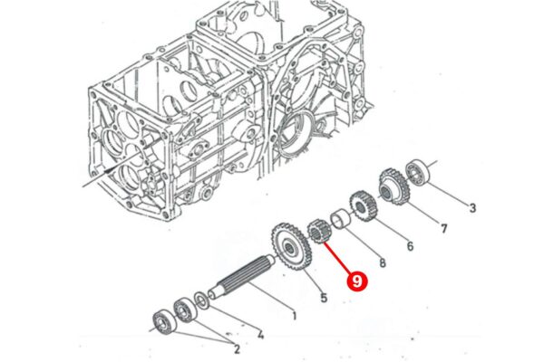 Pinon 13TX16T Kubota B1200, B1400, B1402, B1-14, B1-15, B40 - Imagen 6