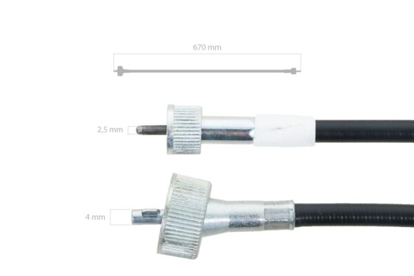 Cable contador de horas Iseki TA-Tipos, 5035, 5040, Massey Ferguson 1240, 1250, 1260, - Imagen 4