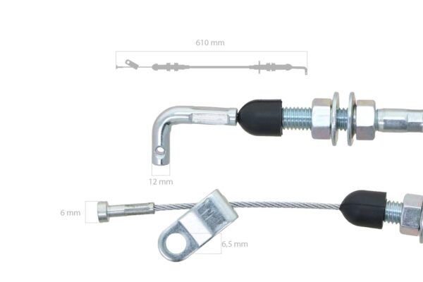 Cable del acelerador manual Iseki TA-Types, 5035, 5040, - Imagen 2