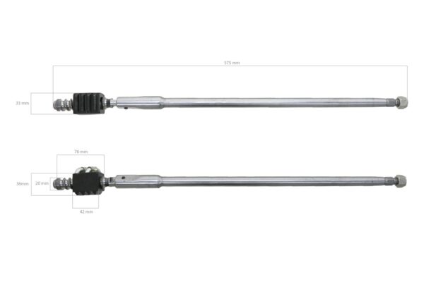 Eje de direccion Yanmar YM140, YM147, YM186, YM1401, YM1510, F175 - Imagen 8