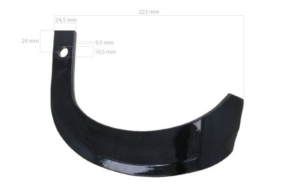 Iseki Cuchilla fresadora  izquierda TU, RAL140, RAL150, RKA140, RKA150, RKA160, RKA170, RA140 - Imagen 2
