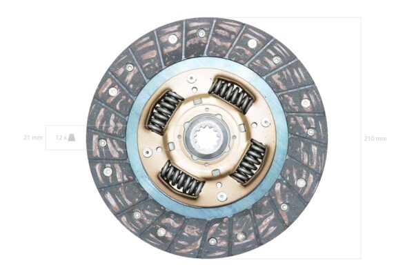 Placa de embrague Mitsubishi D, MT-types, Satoh MT, S, ST-types - Imagen 2