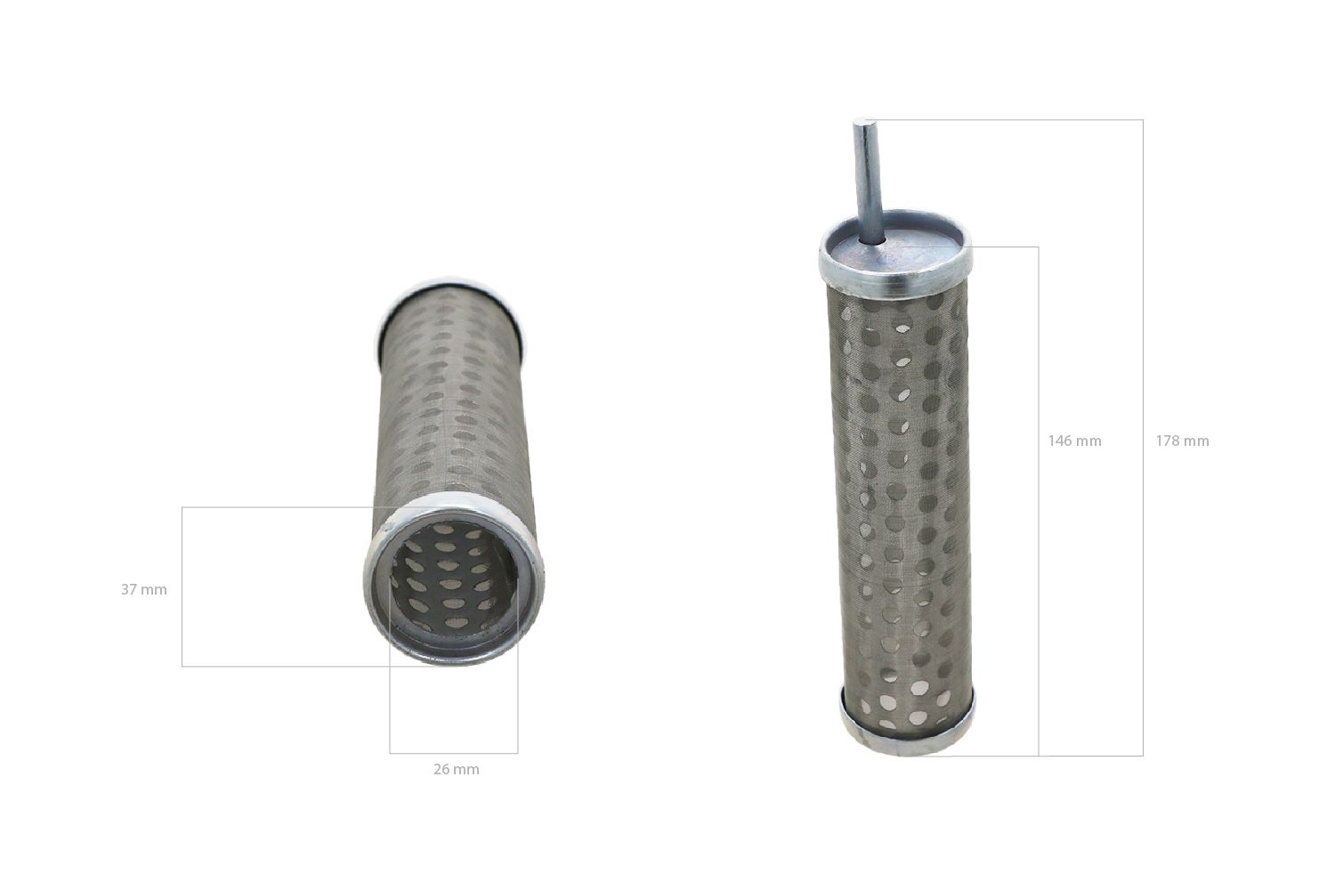 Filtro de succión Hidráulica Yanmar YM-serie, C12W, C25W, C30R-F, Komatsu HD20, HD25,