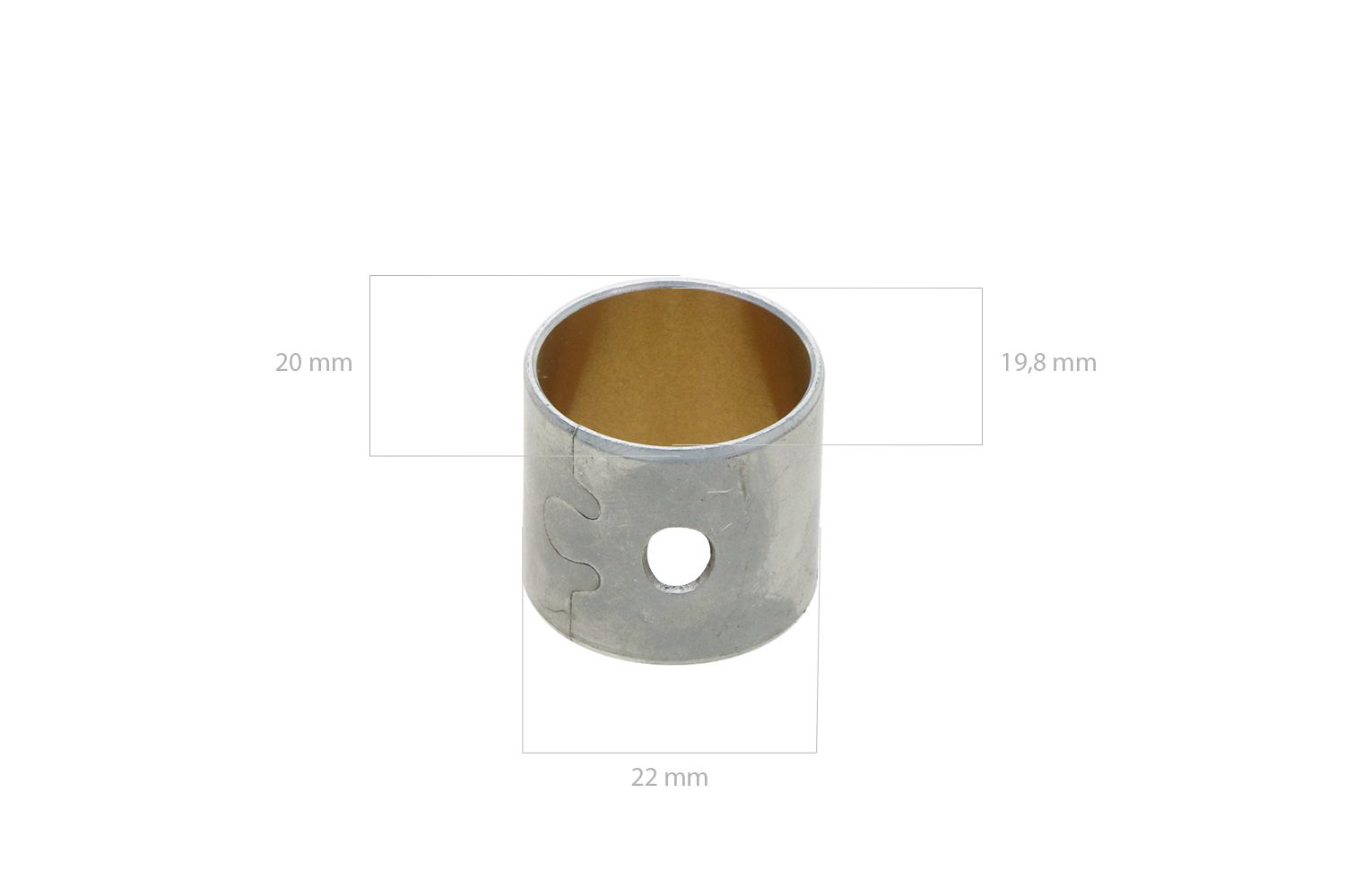 Casquillo de pistón STD Kubota D662, D650, D722, D750, D782, D850, D902, D950, Z400, Z402, Z482, Z500, Z600, ZB600, Z602, V1100, V1200, DF/DG/WG972,