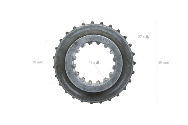 Pinon puento delantero 4WD Yanmar YMG1800, YM1802, YM1820 - Imagen 5
