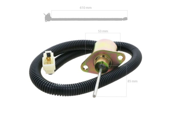 Kubota Detener el solenoide D1703 - Imagen 2