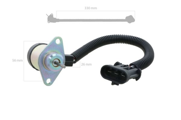 Kubota Detener el solenoide, Bobcat T320, T750, T770, T870 - Imagen 2