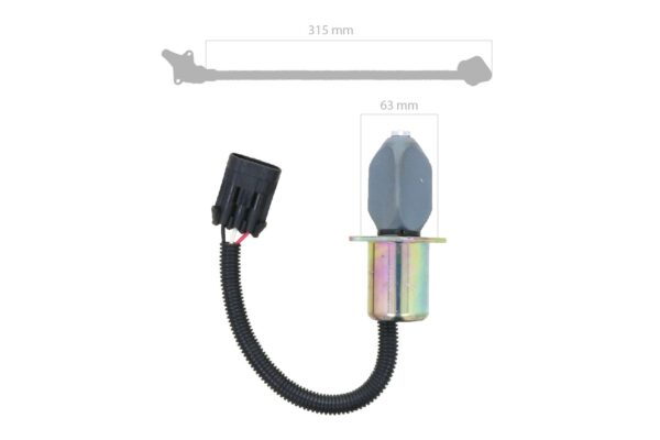 Kubota Detener el solenoide Bobcat 325, 328, 331, 334, 337, 341, 5600, 751, 753, 763, 773, 7753, S150, S160, S175, S185, T190 - Imagen 3