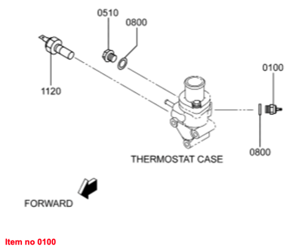 Interruptor de temperatura 111 ºC Mitsubishi L2, L3, MVL3E, MVS3L, MVS3L2, S3L, S3L2, S4L, S4L2, Captain, Startrac, Etc., - Imagen 3