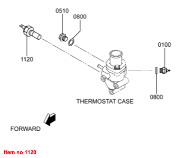 Sensor de temperatura Mitsubishi L3E, L3E2, MVL3E, MVS3L, MVS3L2, S3L, S3L2, Captain, Startrac, Etc., - Imagen 2