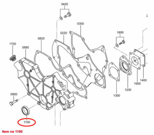 Cigüeñal Réten (delantero) Mitsubishi K3, K4, MVS3L, MVS3L2, S3L, S3L2, S4L, S4L2, Captain, Startrac, Etc., - Imagen 5