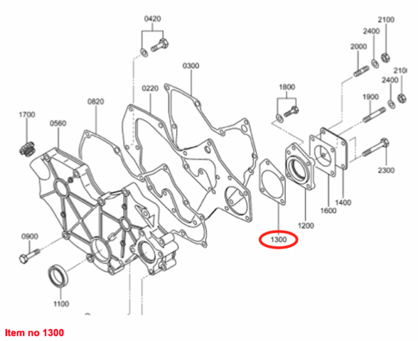 Junta bomba de aceite cazo de vaciado Mitsubishi, S3L, S3L2, S4L, S4L2, Captain, Startrac, Etc., - Imagen 2