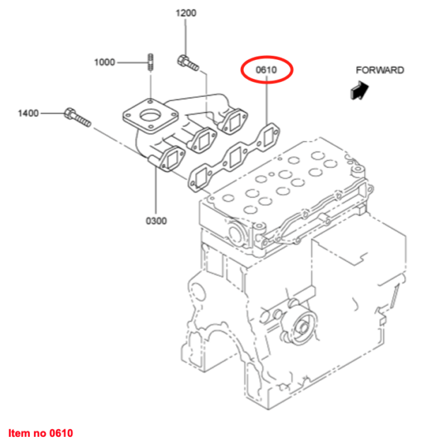 Silenciador Junta Mitsubishi MVS3L, MVS3L2, S3L, S3L2, Captain, Startrac, Etc., - Imagen 2