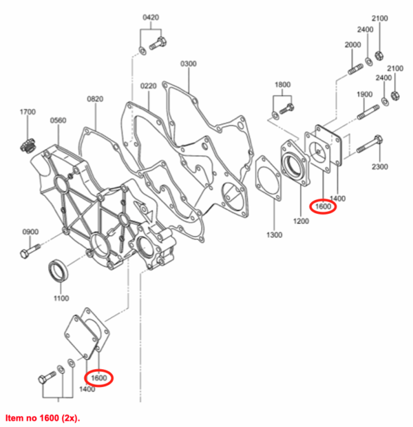 Junta Bomba de Aceite Mitsubishi, L2E, S3L, S3L2, S4L, S4L2, Captain, Startrac, Etc., - Imagen 2