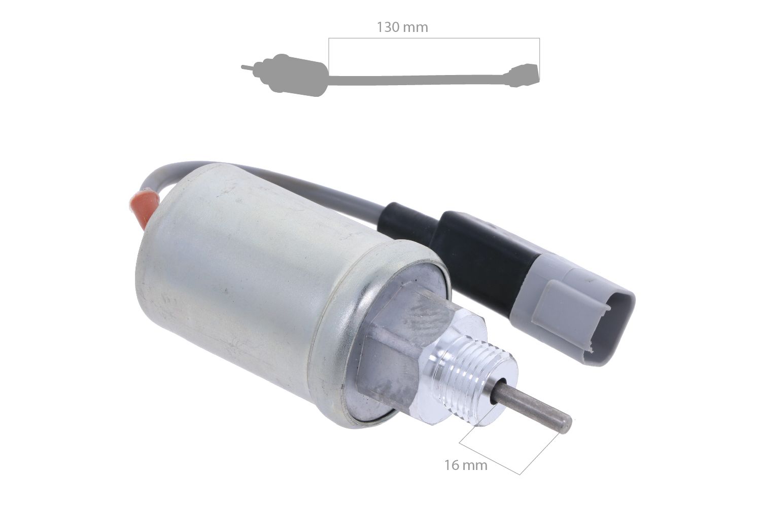 Solenoide de parada Shibaura N843, N844, Perkins 402, 403, 404,  Caterpillar JCB, etc.,