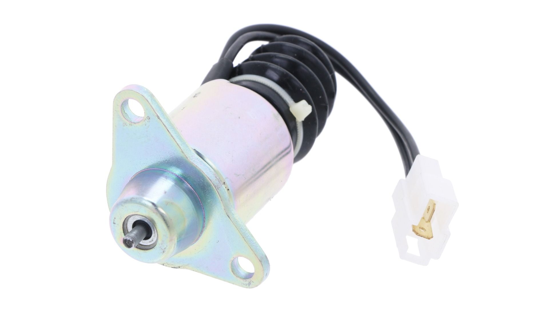 Detener el solenoide 12 volt Yanmar Marine 2YM15, 3YM20, 3YM30, 3YM30AE, 3JH4E, 3JH5AE, 3JH5E, 4JH4AE, 4JH4E, 4JH5E,