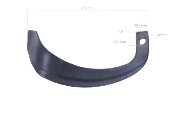Cuchilla fresadora de recha  Yanmar RE1000, RS1200, RS1100, RD1400 - Imagen 2