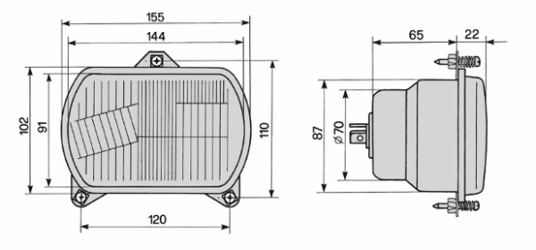 Faros Iseki TU, TA, TF, 30-serie, 31-serie, 50-serie, Kubota, B-serie, RTV900, ST-serie, Ford, New-Holland, Fiat, Massey Ferguson, Hurlimann, Carraro Etc., - Imagen 2